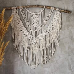 Comment réaliser une tenture murale en tissage en décoration bohème macramé ?