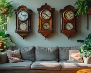 Le retour des horloges vintage pour une décoration moderne