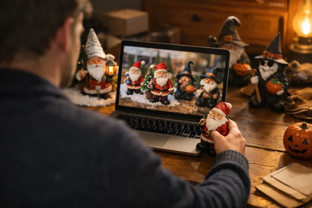 Nains de jardin à thème : De Noël à Halloween et bien plus