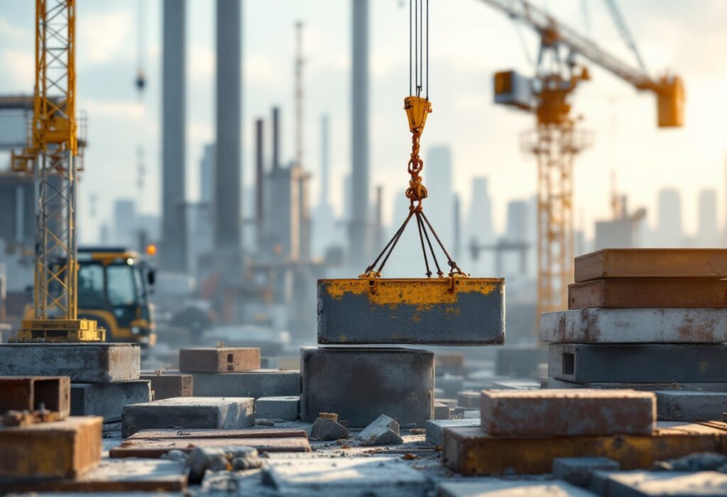 Pourquoi louer une grue pour le levage de matériaux lourds sur chantier ?