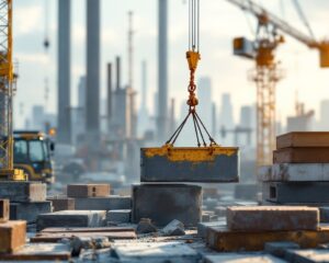 Pourquoi louer une grue pour le levage de matériaux lourds sur chantier ?