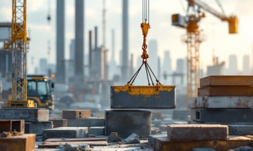 Pourquoi louer une grue pour le levage de matériaux lourds sur chantier ?