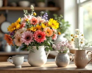 Bouquets en céramique : comment les mugs fleurs transforment l’ambiance d’une cuisine