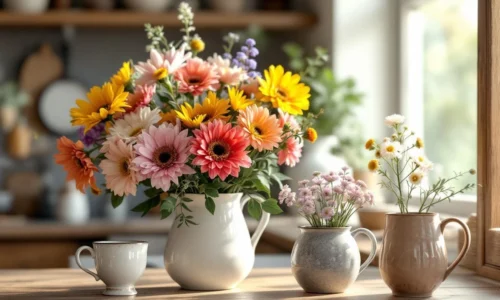 Bouquets en céramique : comment les mugs fleurs transforment l’ambiance d’une cuisine