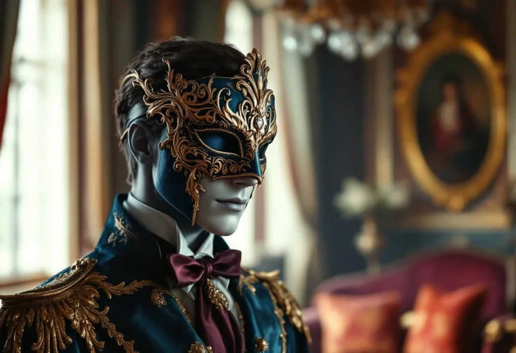 Masques vénitiens pour homme : sublimer un intérieur avec une touche de mystère baroque