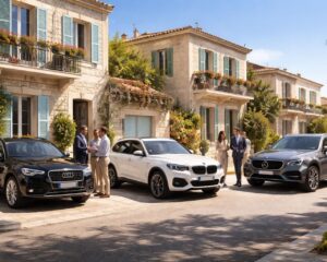 Immobilier Sétois visite les propriétés en Audi Q5, BMW X3 et Mercedes GLC