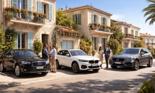 Immobilier Sétois visite les propriétés en Audi Q5, BMW X3 et Mercedes GLC
