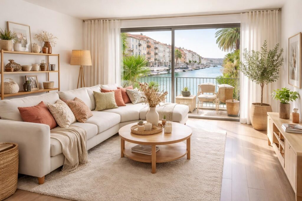 Valoriser un bien immobilier à Sète avec un home staging Maisons du Monde et H&M Home