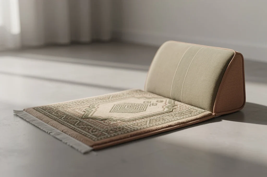 Innovation et confort : découvrez le tapis de prière avec dossier
